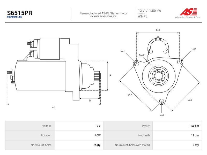 This part match OEM code: 02Z911024X