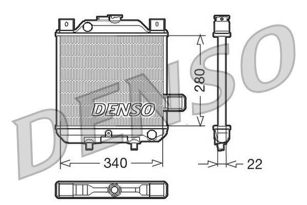 Denso Engine Cooling Radiator DRM99006