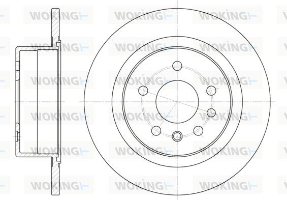Гальмівний диск, Woking D6488.00