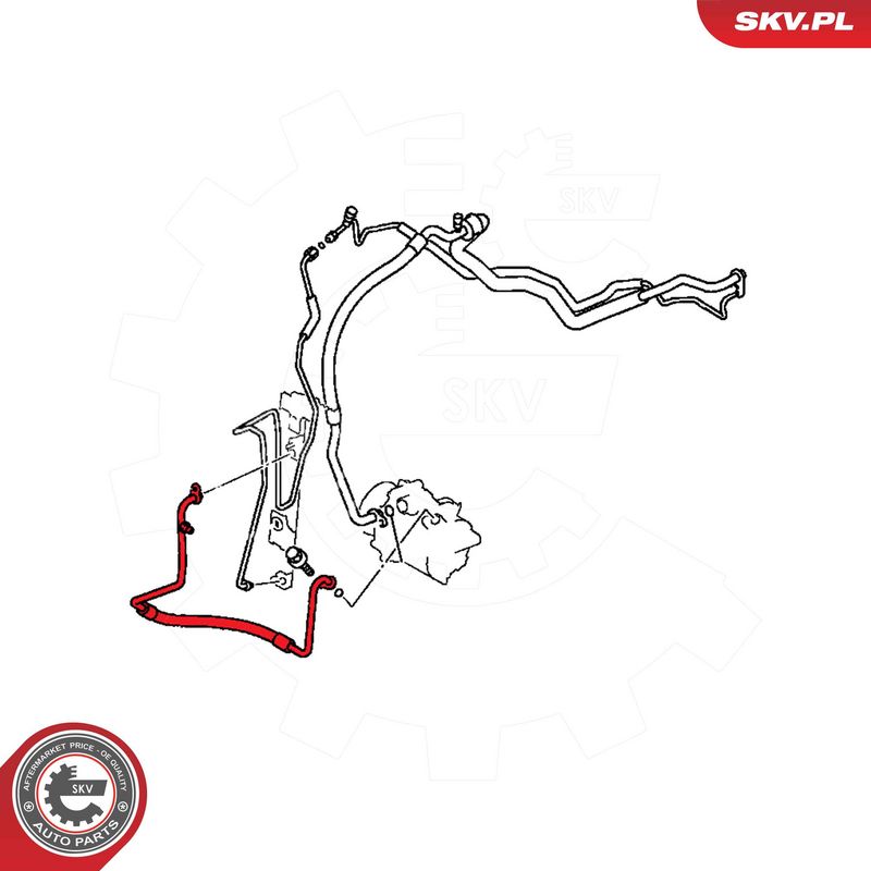 Трубопровід високого/низького тиску, кондиціонер повітря, Skv Germany 54SKV659