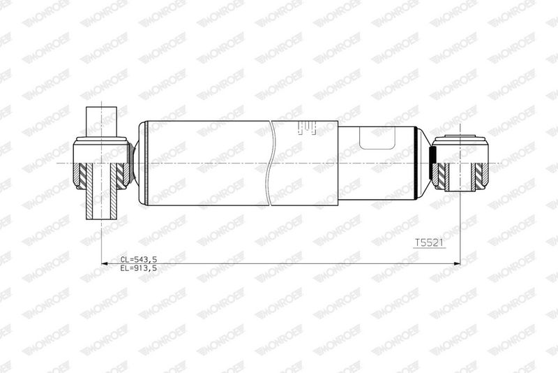 Schokdemper Links/Rechts past: SCANIA G II, L, P II, R II, S 09.16-