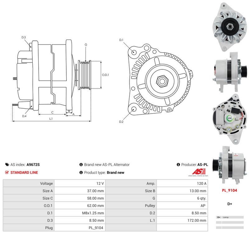 Prekės atitinka OEM kodą: 7239027