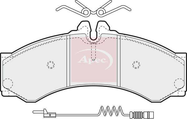 APEC Brake Pad Set, disc brake PAD928