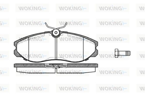 Комплект гальмівних накладок, дискове гальмо, Woking P5623.00