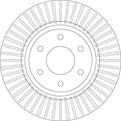 Гальмівний диск, з вентиляцією, 296мм, кількість отворів 6, NISSAN PATHFINDER/NAVARA 05- перед.вент., Trw DF6416