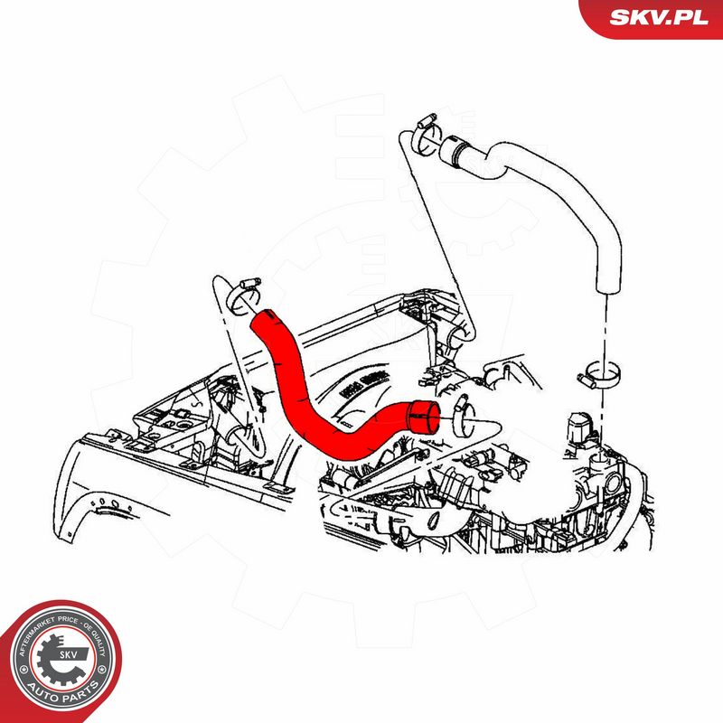 ESEN SKV 43SKV195 Charge Air Hose