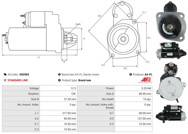 AS-PL S9295S Starter