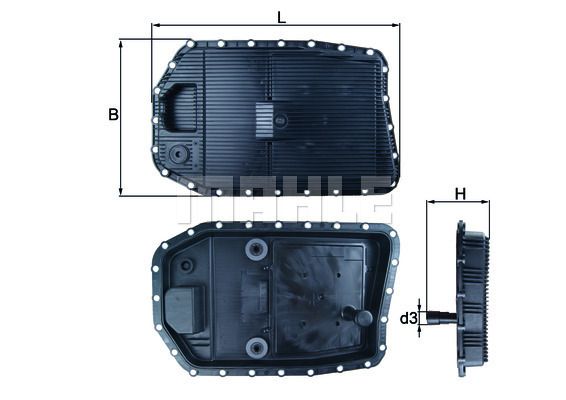 Оливний піддон, автоматична кп, Mahle HX154