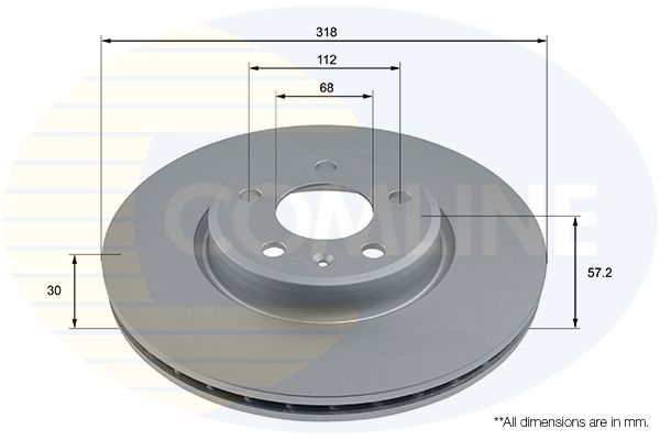 Kočioni disk COMLINE ADC2864V