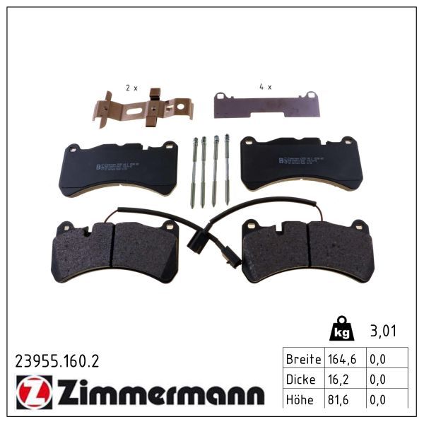 Set placute frana,frana disc 23955.160.2 ZIMMERMANN