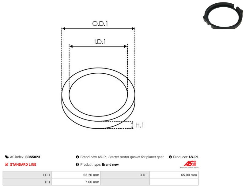 AS-PL SRS5023 Repair Kit, starter
