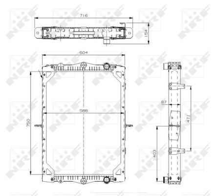 NRF 519745 Radiator, engine cooling