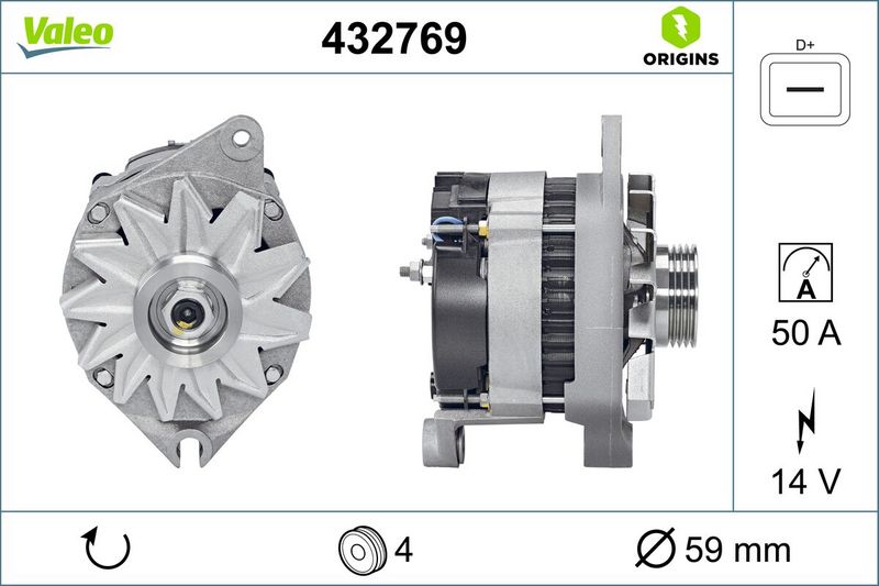 VALEO Dynamo / Alternator 432769