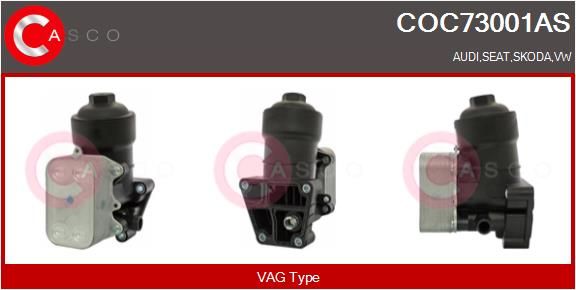 Olejový chladič, motorový olej COC73001AS