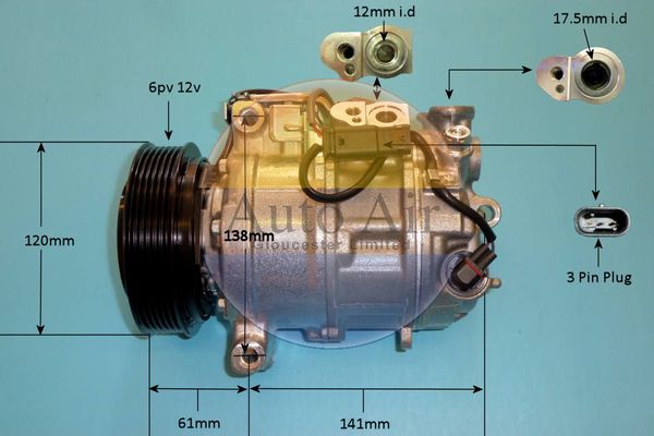Auto Air Gloucester Compressor, air conditioning 14-1815P