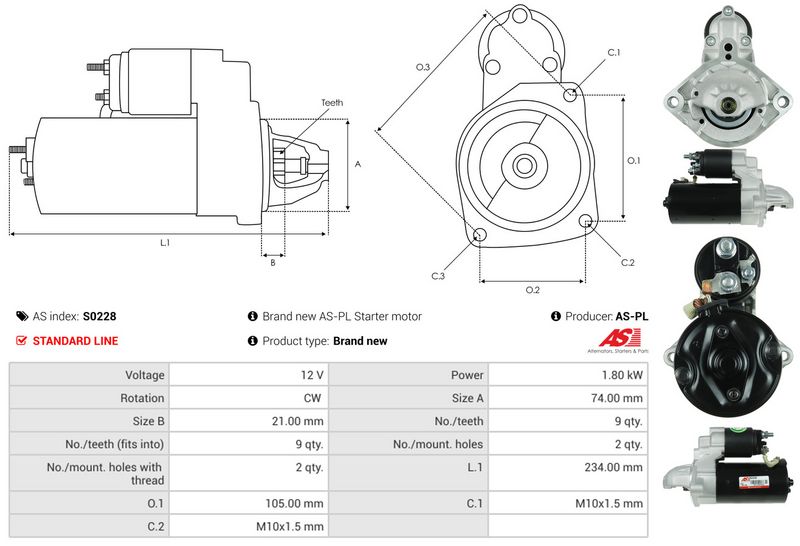 AS-PL S0228 Starter