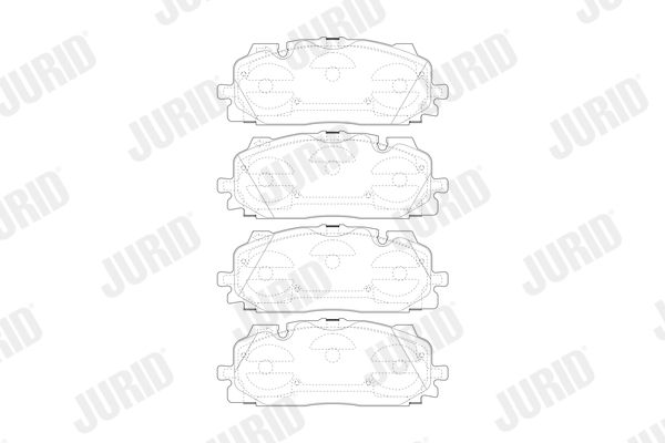 JURID Volkswagen тормозные колодки передний Audi A4/5/Q7 15-