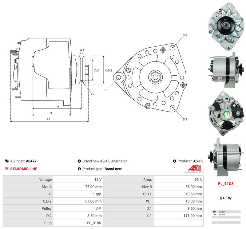 Generaator, AS-PL A0477