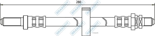 APEC Brake Hose BHO4009