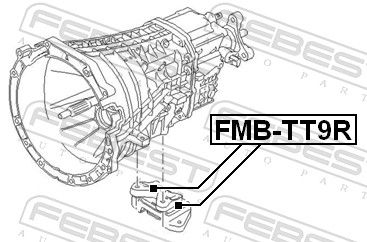 Опора, двигун, Febest FMB-TT9R