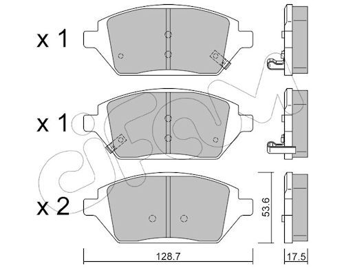 Set placute frana,frana disc 822-1211-0 CIFAM