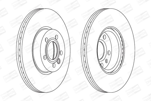 Гальмівний диск CHAMPION 562626CH (комплект)