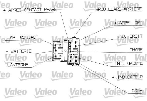 Перемикач на рульовій колонці, Valeo 251310