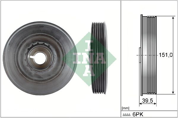 Schaeffler INA Szíjtárcsa, főtengely 544 0090 10