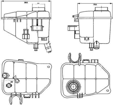 Бачок расширительного радиатора W203