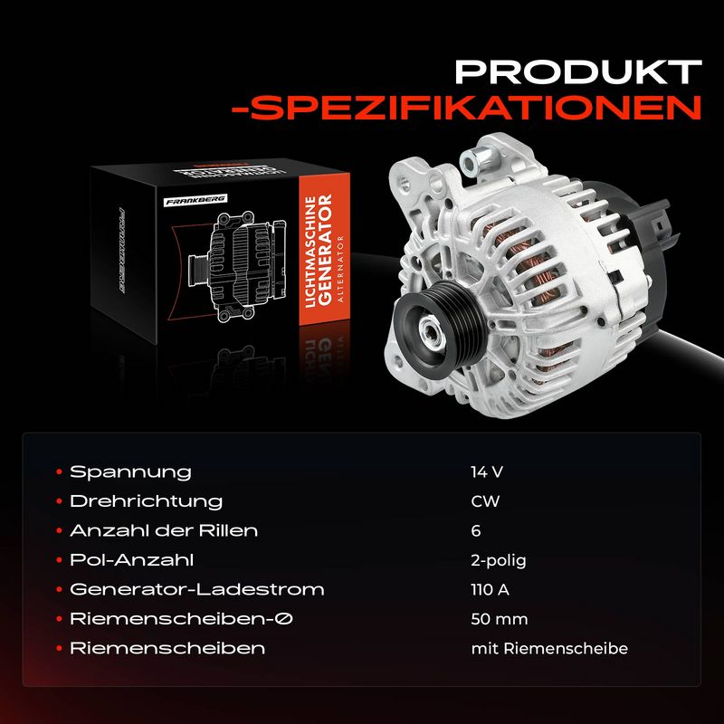 Frankberg 5481FB0001750 Alternator