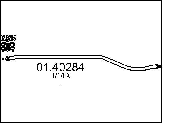 MTS kipufogócső 01.40284