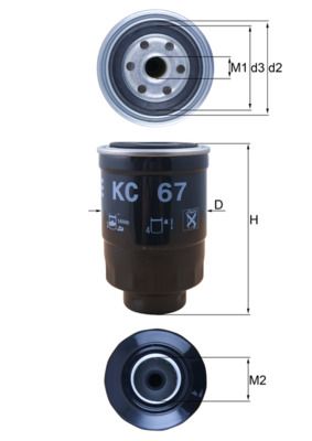 KNECHT Üzemanyagszűrő KC 67