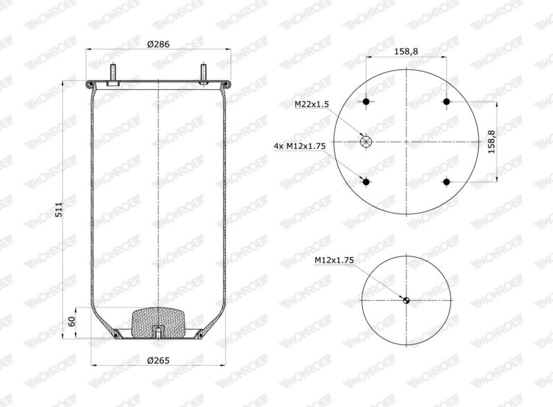This part match OEM code: 0067452