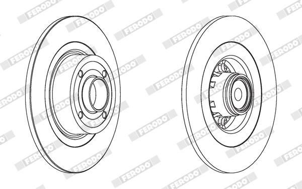 FERODO DDF1570-1 Brake Disc