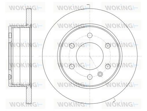 Гальмівний диск, Woking D6103500