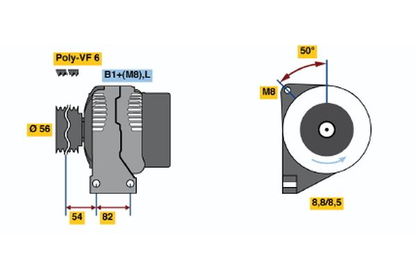 BOSCH Dynamo / Alternator 0 986 047 470