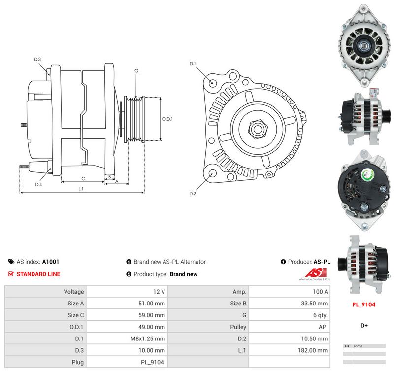 Generaator, AS-PL A1001