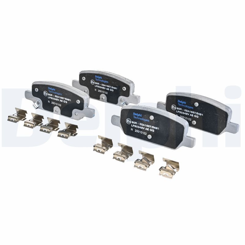 Set placute frana,frana disc LP5034EV DELPHI