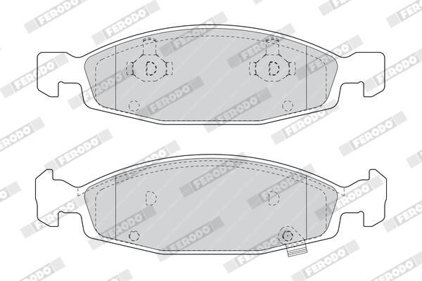 FERODO FDB1523 Brake Pad Set, disc brake