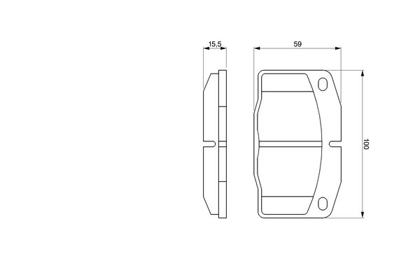 BOSCH 0 986 465 141 Brake Pad Set, disc brake