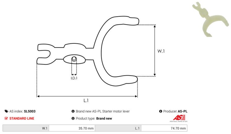 Starterihoob, Karburaator, AS-PL SL5003