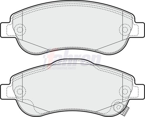 Fahren Brake Pad Set, disc brake FBP3320