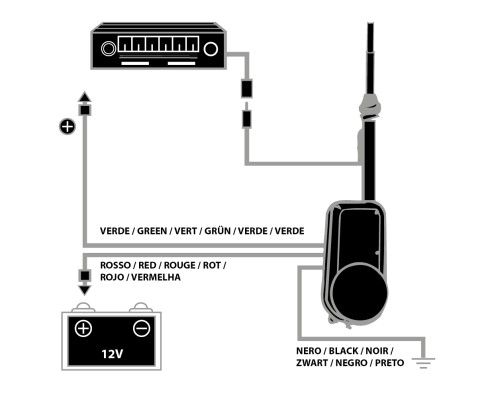 PHONOCAR 08224 Teleskopinė antena