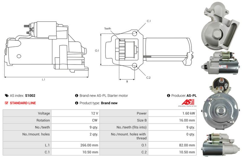 AS-PL S1002 Starter