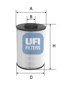 Фільтр палива, Ufi 26.037.00