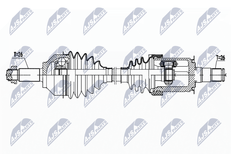 NTY hajtótengely NPW-BM-161