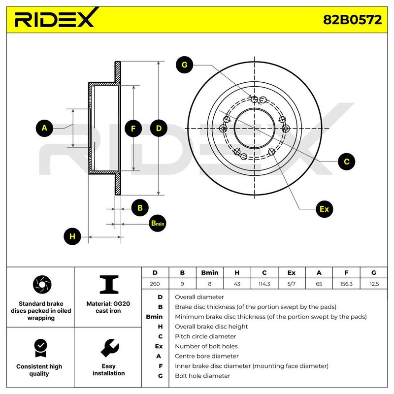 спирачен диск RIDEX