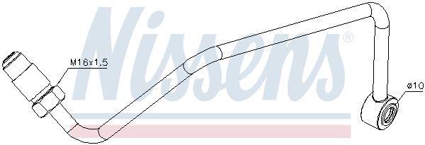 Õliühendus, kompressor, NISSENS 935087