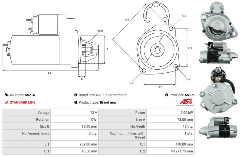 AS-PL S5216 Starter