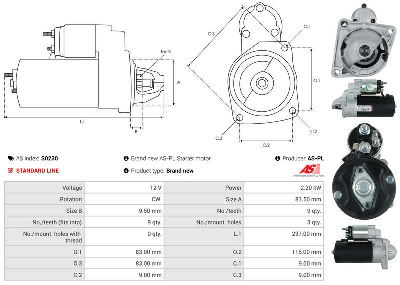 AS-PL S0230 Starter
